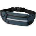 Hüfttasche 23 x 11 x 2 cm aus Polyester blau für Sport mit reflektierendem Streifen