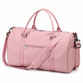 Reisetasche 50 x 25 x 30 cm aus rosa Polyester mit Schultergurt für Sport und Reisen