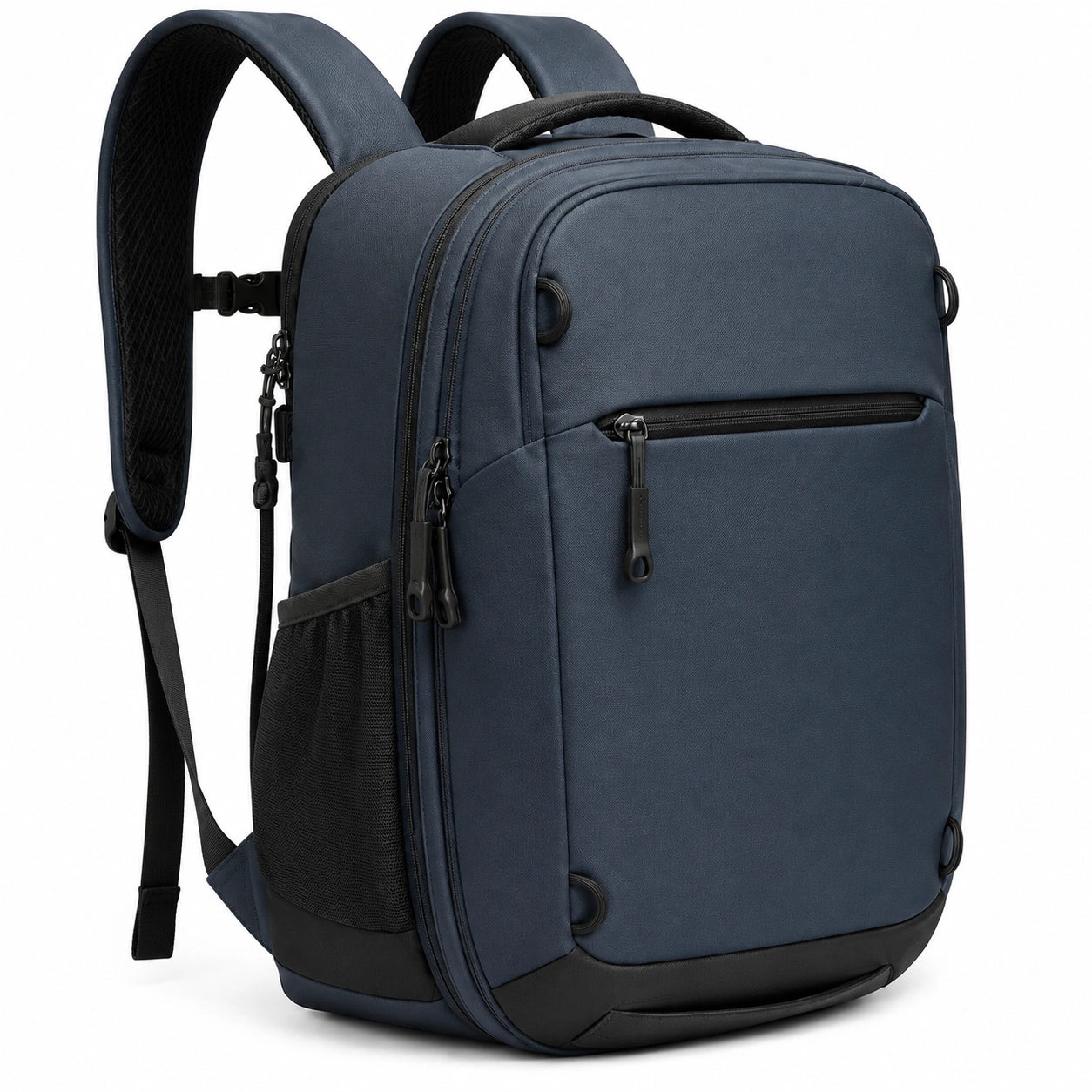 Rucksack 30 x 18 x 45 cm aus Textil in Dunkelblau für Alltag und Reise